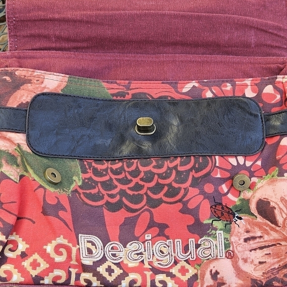 Desigual Bols Avatar Carryover top handle briefcase messenger bag red - Picture 7 of 12